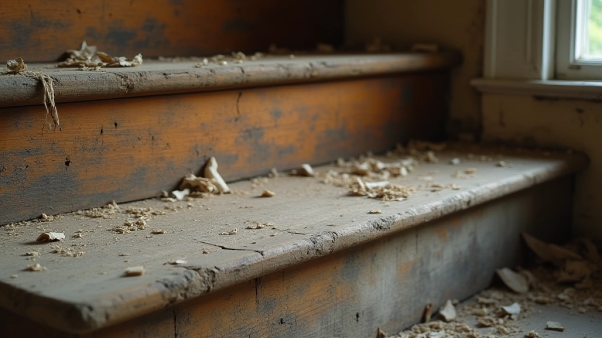 jak wyremontować stare schody