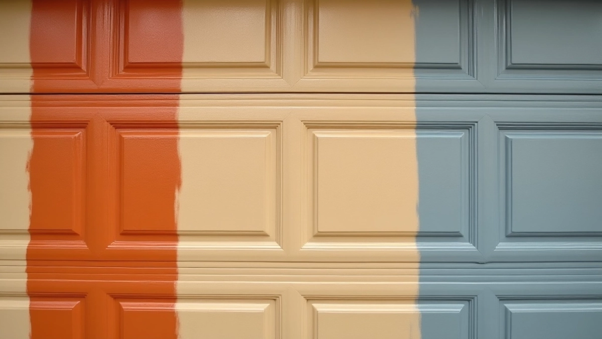 Oklejanie paneli bram garażowych