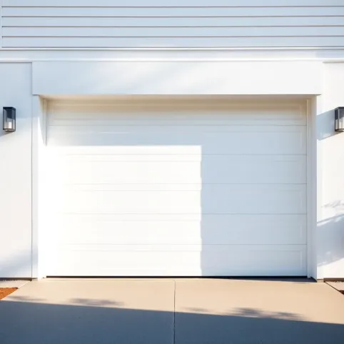 Brama garażowa rolowana z drzwiami