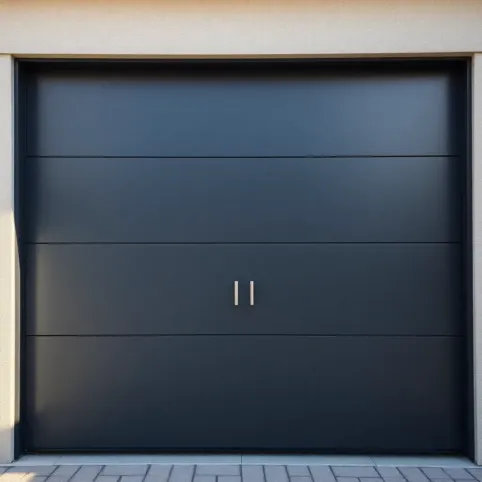 Brama garażowa segmentowa z drzwiami przejściowymi