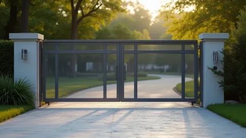 Brama wjazdowa na pilota z montażem