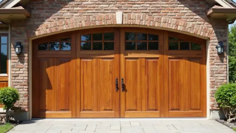 Bramy garażowe drewniane dwuskrzydłowe ceny
