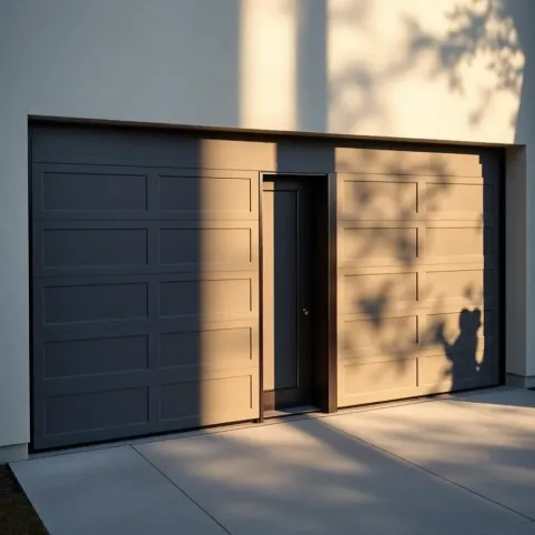 Bramy garażowe z drzwiami wejściowymi
