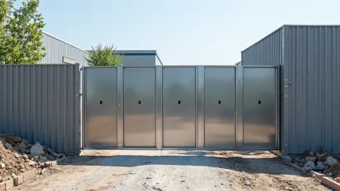 bramy z blachy trapezowej