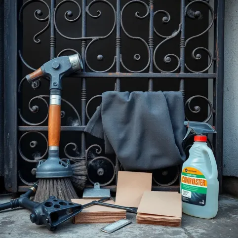 Czym wyczyścić bramę przed malowaniem