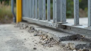 fundament bramy przesuwnej