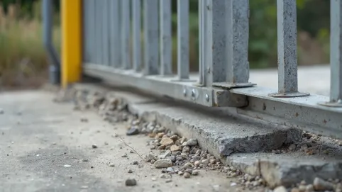 fundament bramy przesuwnej