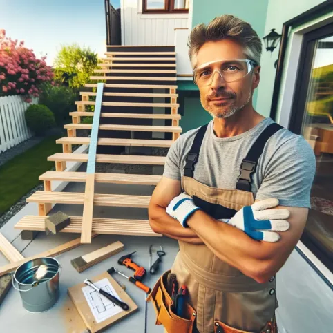 jak wyremontować schody zewnętrzne