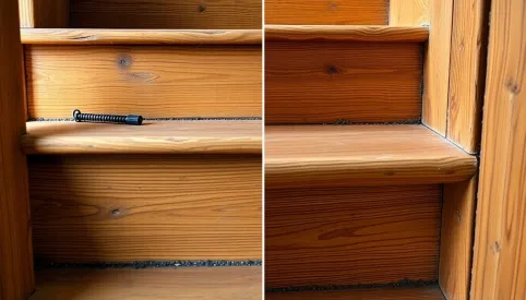 jak wyremontować stare drewniane schody