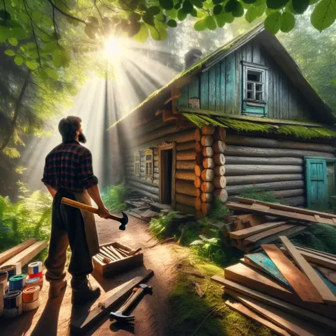 jak wyremontować stary dom z bali