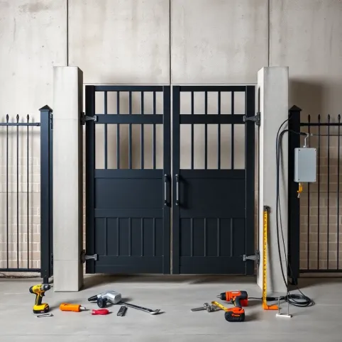 Jak zamontować siłowniki do bramy dwuskrzydłowej