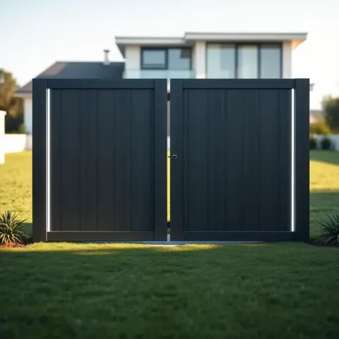 Nowoczesne bramy wjazdowe dwuskrzydłowe