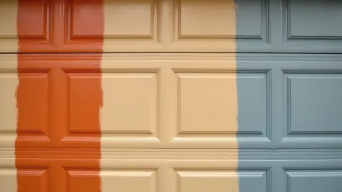 Oklejanie paneli bram garażowych