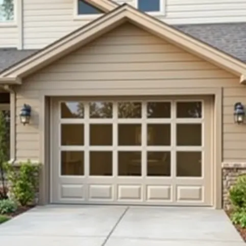 Okno zamiast bramy garażowej