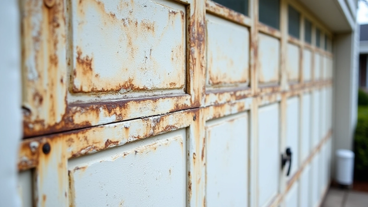 Wymiana okleiny na bramie garażowej