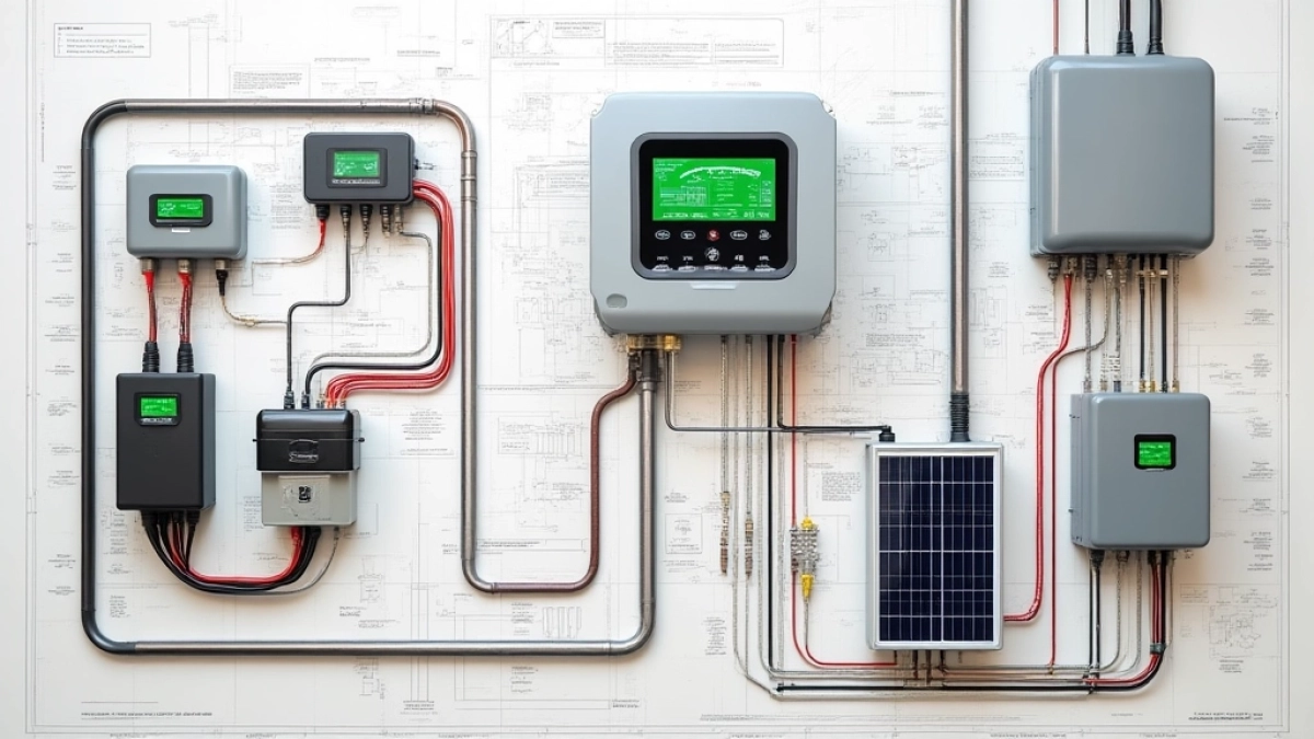 Zasilanie bramy wjazdowej schemat